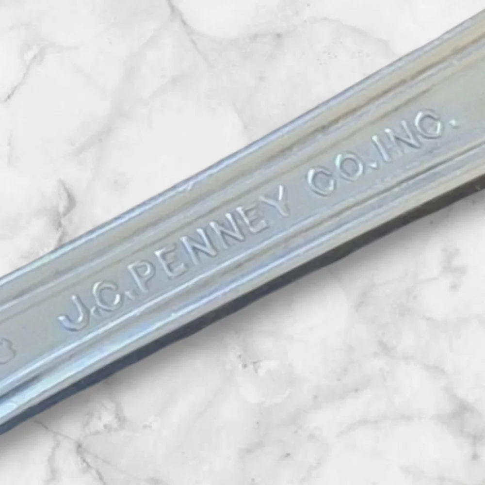 Vintage JC PENNEY INC. Silver Butter Knife - Picture 11 of 11